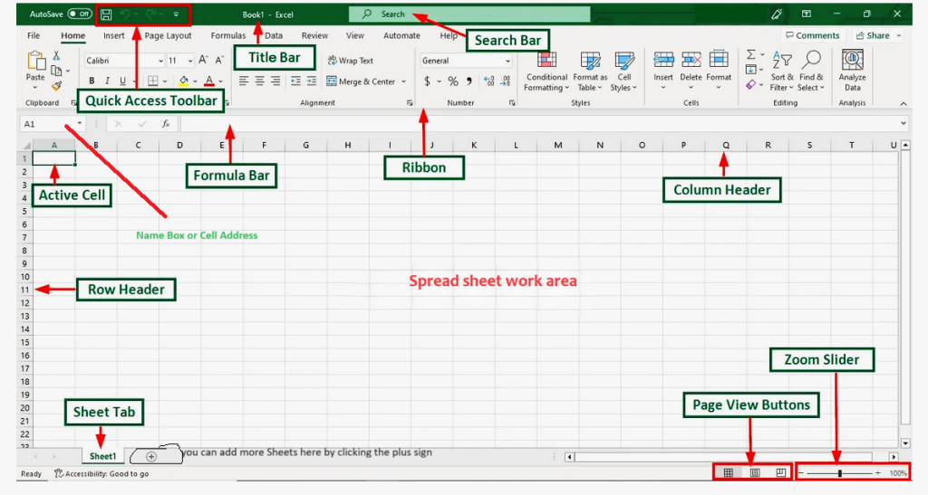 Snapshot of MS Excel window-image with copyright